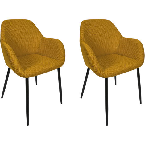 Fauteuil Atome Jaune - Lot De 2