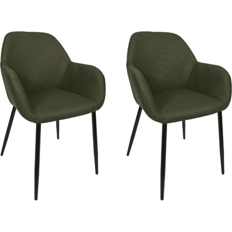 Fauteuil Atome Kaki - Lot De 2