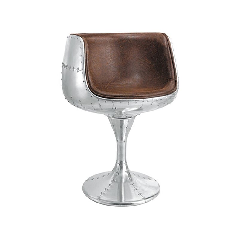 Designetsamaison - Fauteuil aviator vintage - Eliva