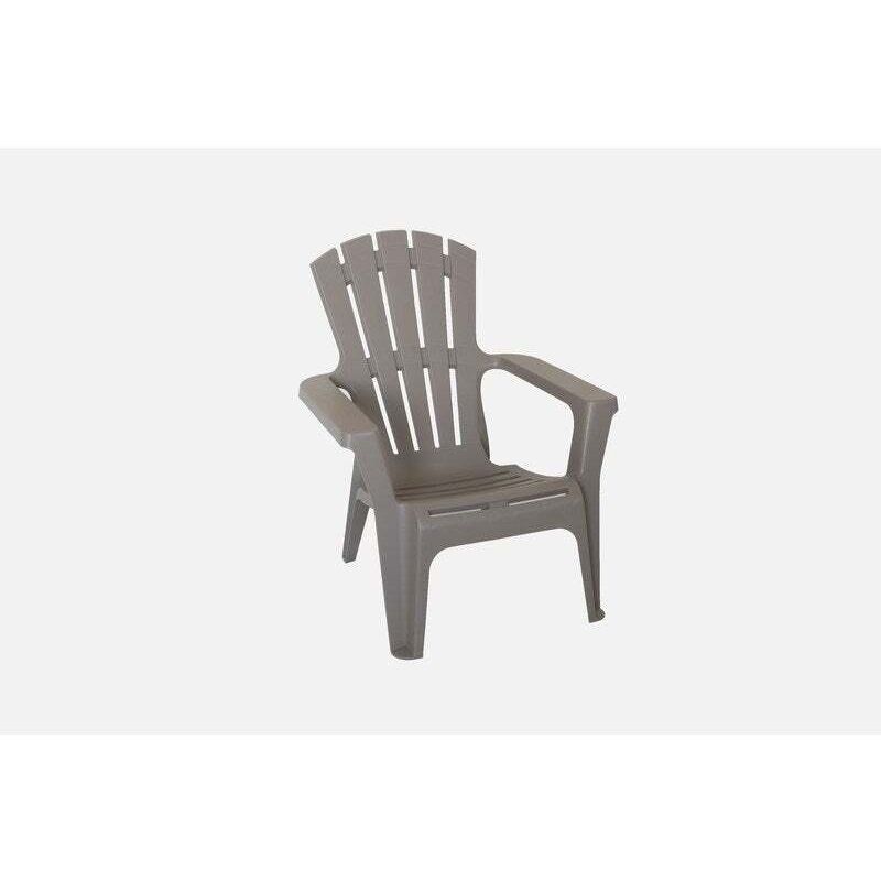 Jardin de fauteuils en plein air en résine et en fibre de verre avec dossier haut et basse inférieur DarkGray