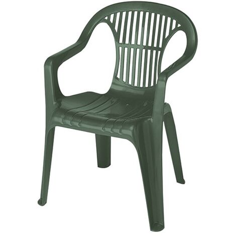 FAUTEUIL BAS VERT EN RÉSINE