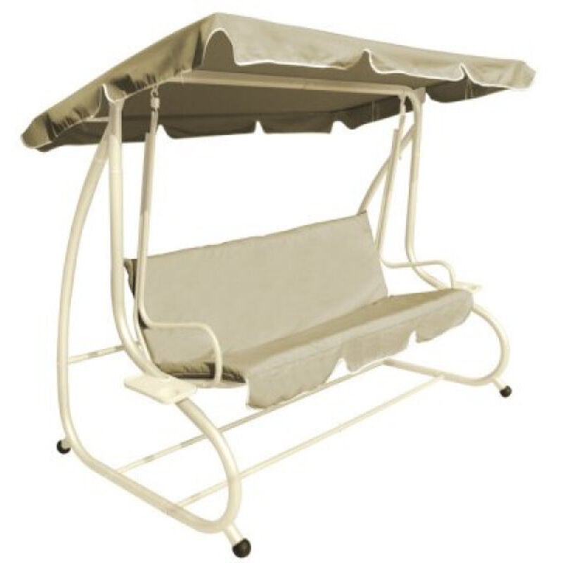 Verdelook - Fauteuil à bascule inclinable Cm. 230 x 120 x H.165 - Écru