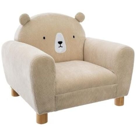 Fauteuil Pour Enfant avec Oreilles d'Ours Beige Atmosphera For Kids