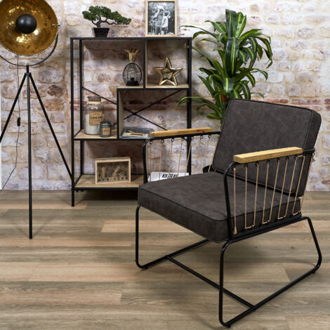 Fauteuil Benson Marron