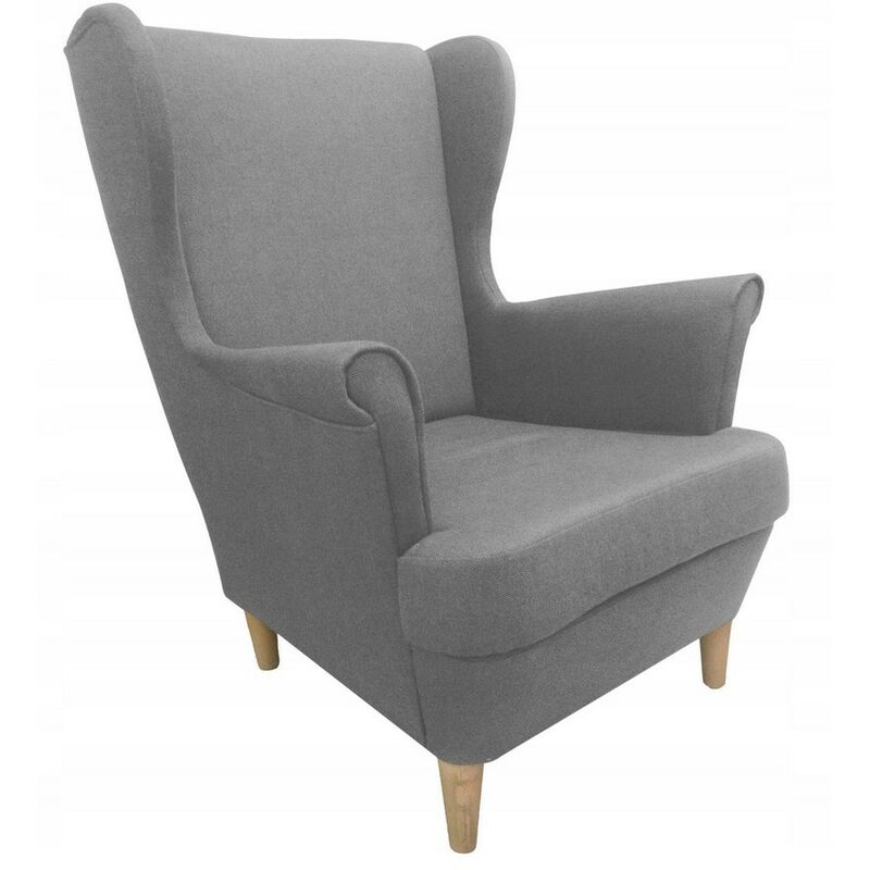 azura home design - fauteuil bergère ennja gris