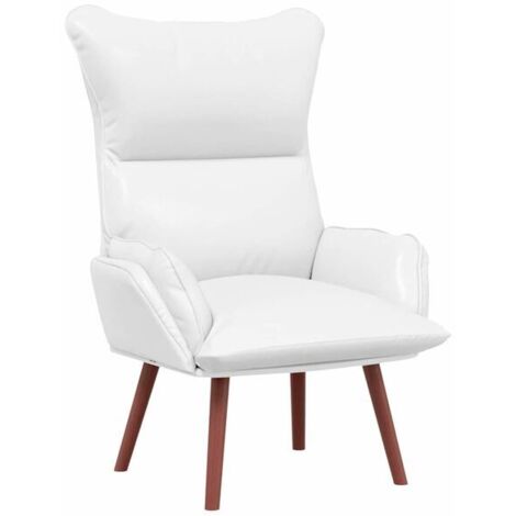 Fauteuil blanc, 69 x 74 x 93 cm, similicuir