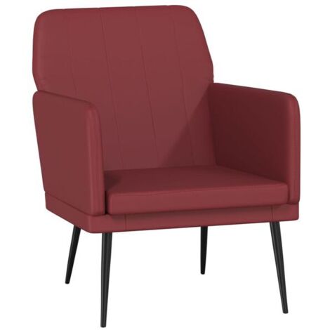 Fauteuil Bordeaux, dimensions : 61 x 78 x 80 cm, similicuir