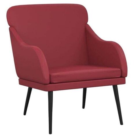 Fauteuil Bordeaux, dimensions : 63 x 76 x 80 cm, similicuir