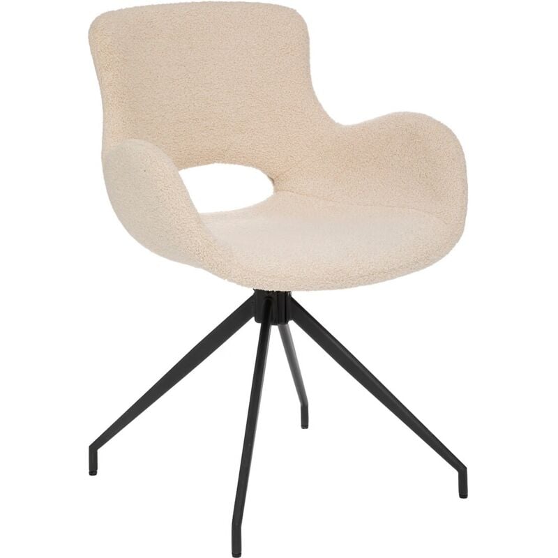 Fauteuil De Table Kale Blanc Ivoire Atmosphera