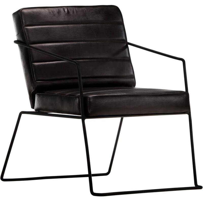 Fauteuil Noir Cuir véritable