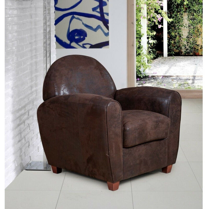IMS - Fauteuil cabriolet Catia coloris vieux cuir usé - Marron - Vieux cuir