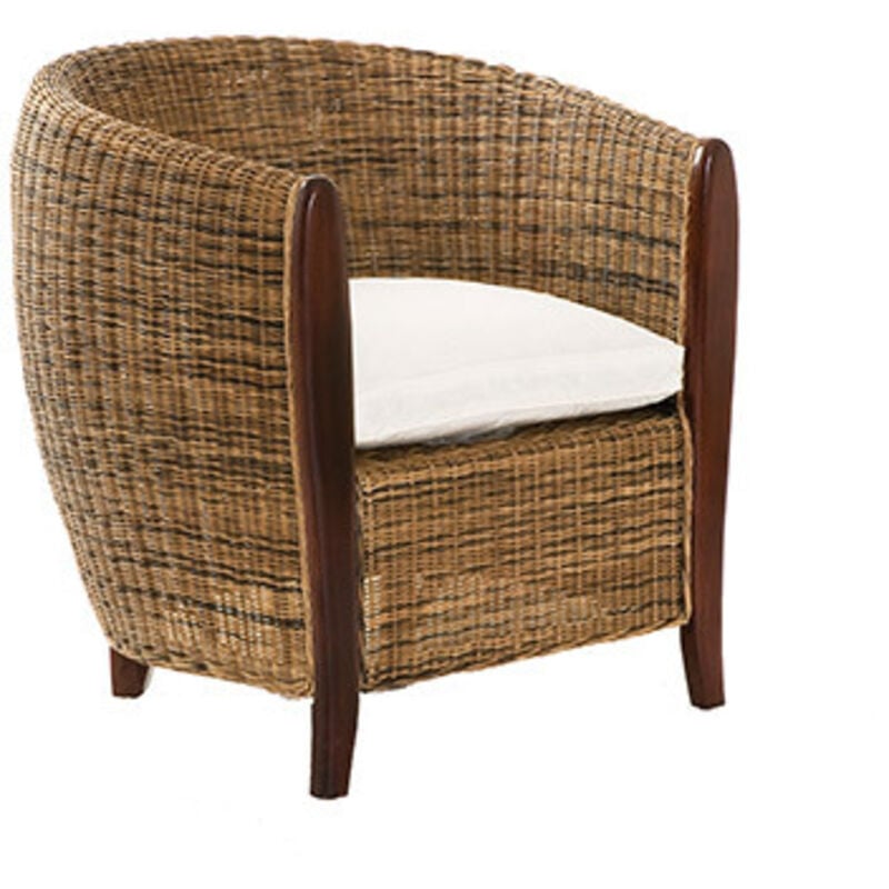 Eden - Cabriolet rotin avec coussin