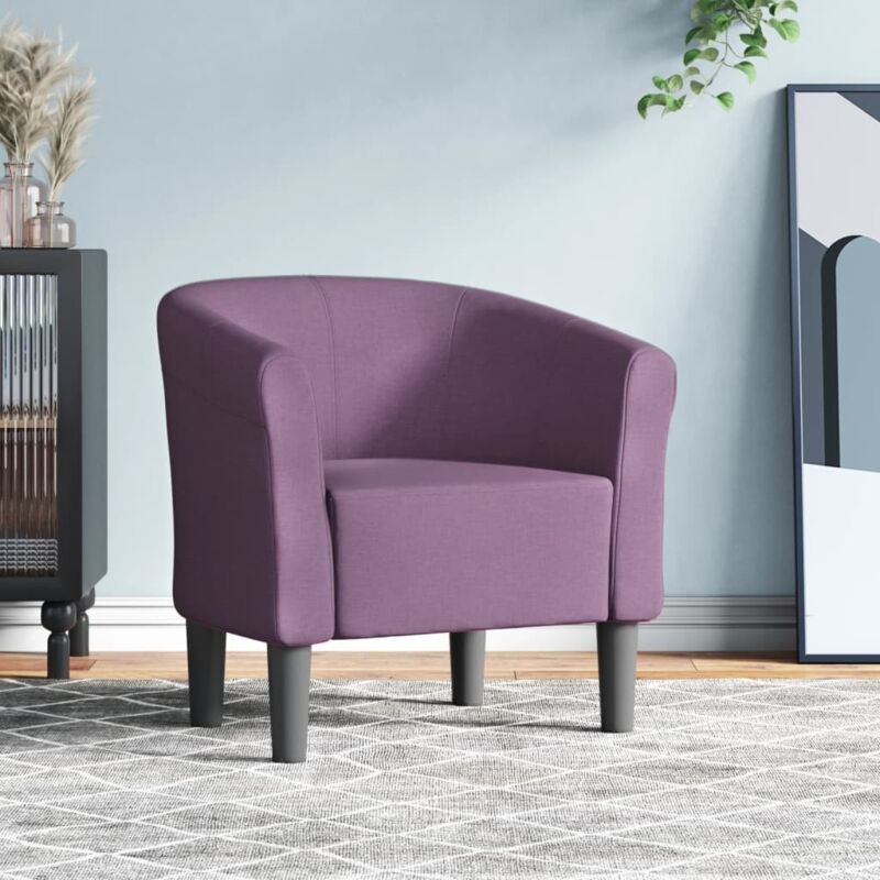 Chaise cabriolet violet tissu Vidaxl