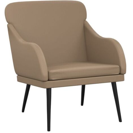 Fauteuil Cappuccino, dimensions : 63 x 76 x 80 cm, cuir artificiel.