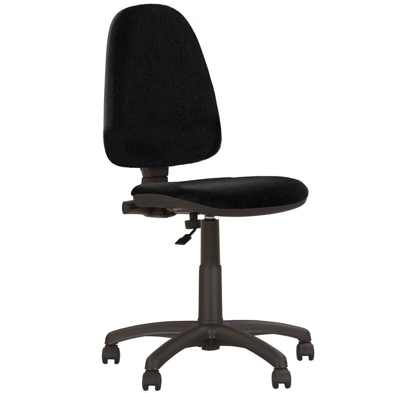 Fauteuil Chaise De Bureau Au Dossier Inclinable Sans Accoudoirs Prestige Ii Tissu Noir Noir 002033zt25