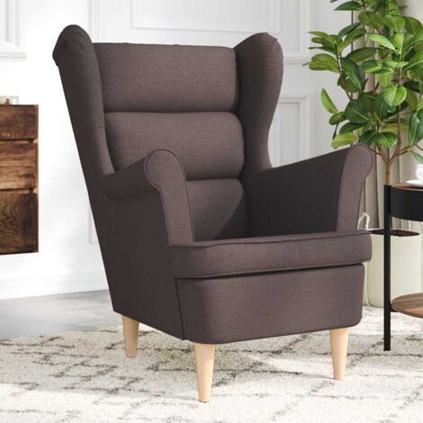Fauteuil-Chaise de relaxation-Fauteuil Relax marron foncé 74x84x100 cm tissu 588786
