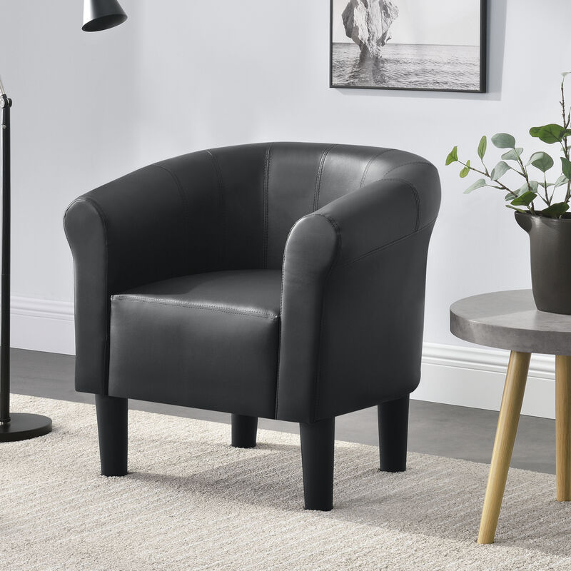 fauteuil de style coquille rembourré avec un revêtement de différentes couleurs taille : noir