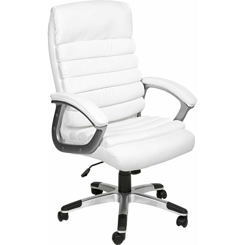 Fauteuil chaise siège de direction rembourrage ondulé blanc
