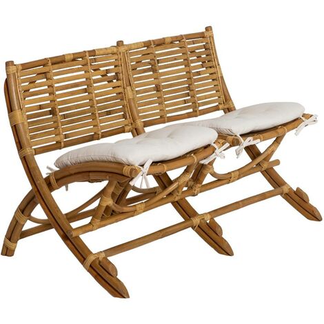 Fauteuil cinéma en rotin 2 places Mayeul