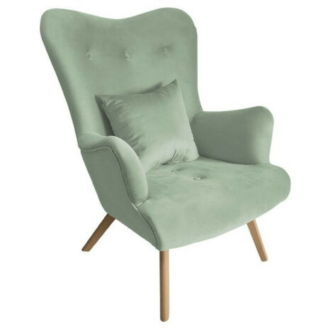 Fauteuil Clovis 102, Magic Velvet 2227, 100x76x90cm, Tapisserie, Pieds: Bois, 0