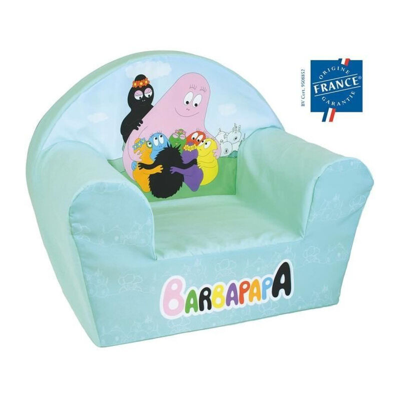 Cijep - Fauteuil club enfant - barbapapa - fun house - Origine France - 52 x 33 x 42 cm