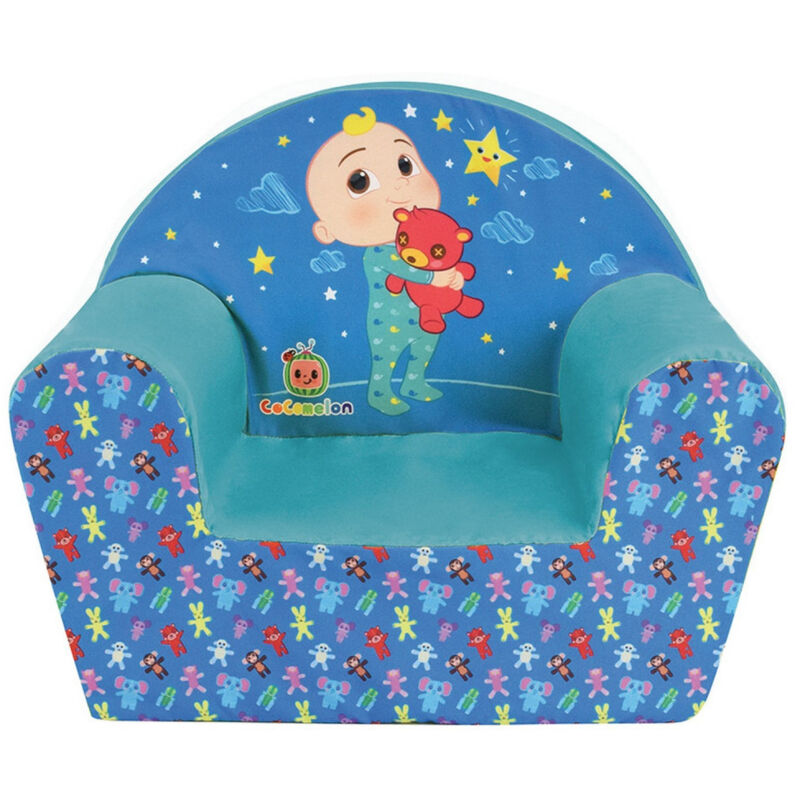 Cijep - Fauteuil club en mousse Cocomelon bleu 52x42x33 cm - Multicolor