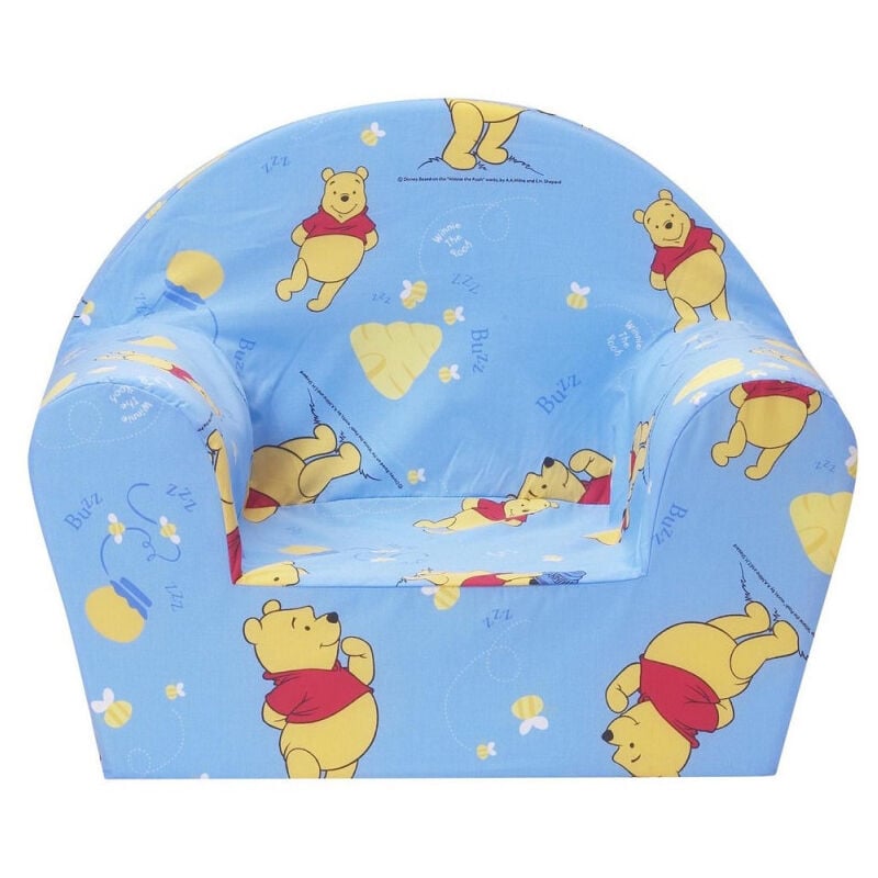 Fauteuil club Imprimé Disney Winnie L'ourson pot de miel bleu
