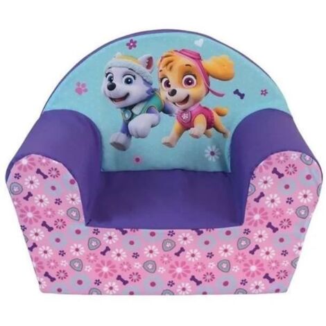 Fauteuil club mousse Pat Patrouille rose