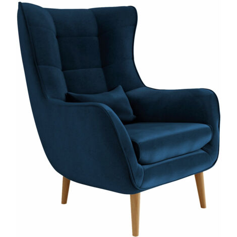 Fauteuil Comfivo 204, Kronos 09, 106x80x95cm, Tapisserie, Pieds: Bois, 0
