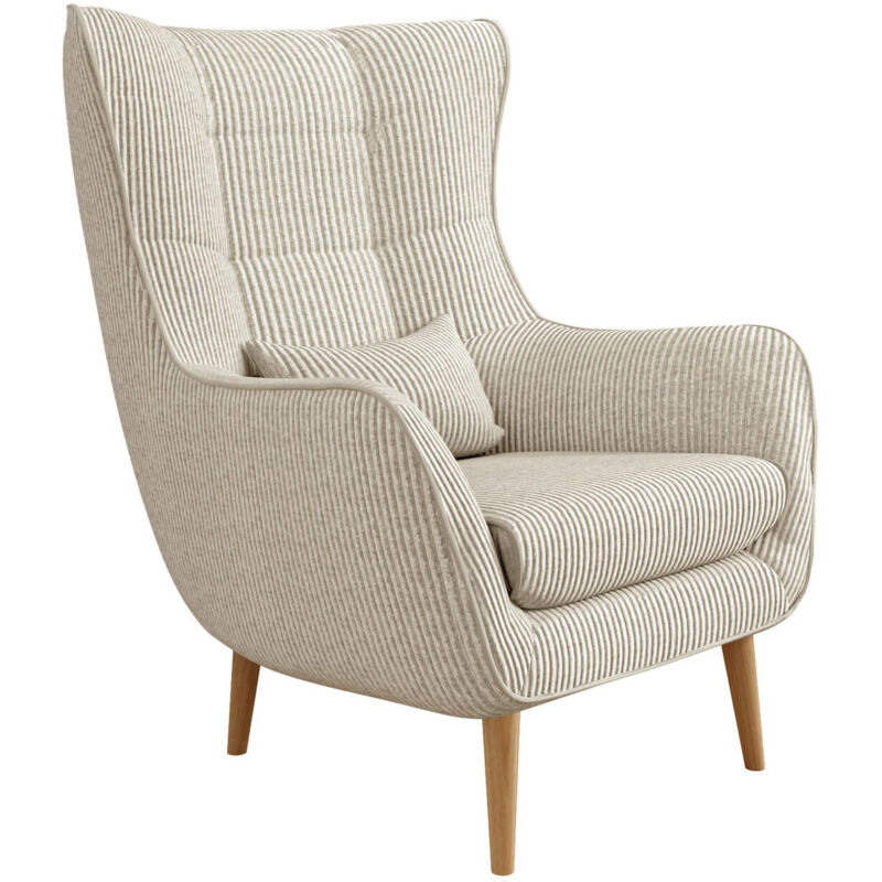 Fauteuil Comfivo 379, Poso 100, 106x80x95cm, Tapisserie, Pieds: Bois, 0