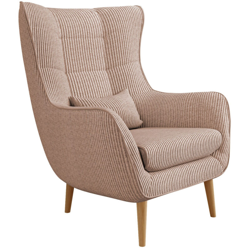 Fauteuil Comfivo 379, Poso 52, 106x80x95cm, Tapisserie, Pieds: Bois, 0