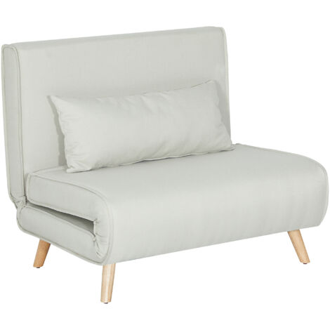 Fauteuil convertible avec coussin NAMI blanc cassé