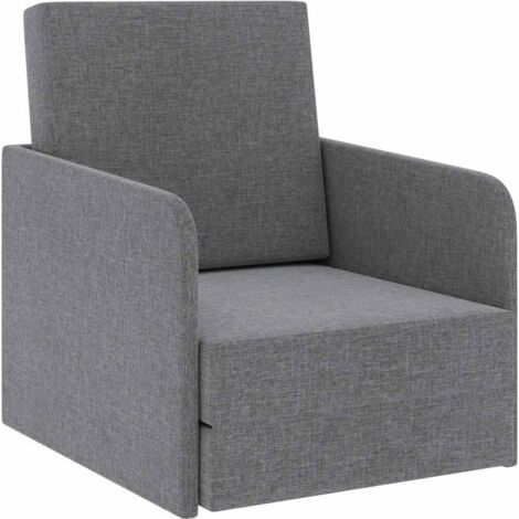 Fauteuil convertible  chaise-lit convertible multifonctionnelle convertible Gris clair Tissu pour salon -BV63752