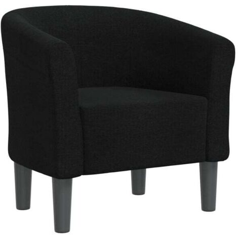 Fauteuil convertible en tissu noir