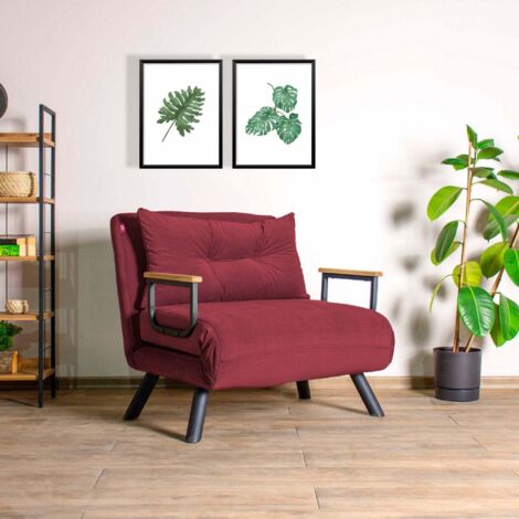Fauteuil convertible en tissu Sando