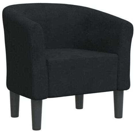 Fauteuil convertible en velours noir