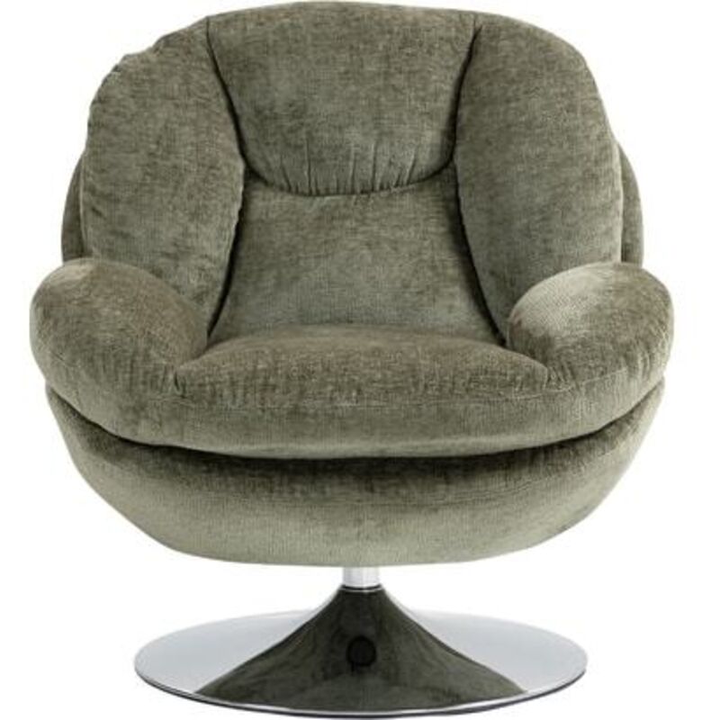 M&s - Fauteuil cosy pivotant 81x84x 84cm en velours vert olive - oryo M&s - Fauteuil cosy pivotant 81x84x 84cm en velours vert olive - oryo