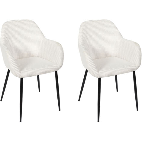 Fauteuil Cotele Scott Beige - Lot De 2
