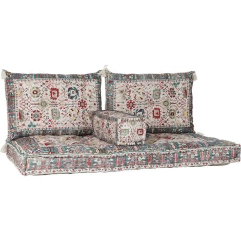 Fauteuil coton coloré et confort pour intérieur chic - Patchwork de teintes ethniques