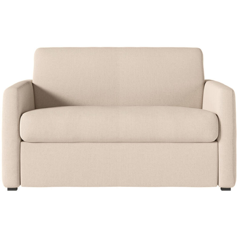 Fauteuil Convertible Express daphné en tissu - Matelas 100x190 cm - Beige