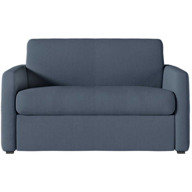 Fauteuil Convertible Express daphné en tissu - Matelas 100x190 cm - Bleu foncé