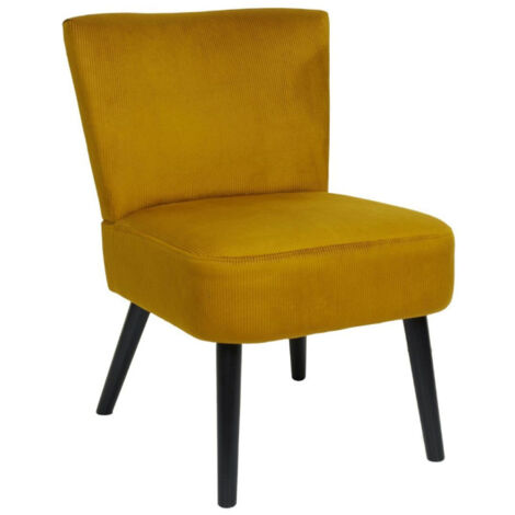 Fauteuil Crapaud "Giulia" 76cm Jaune