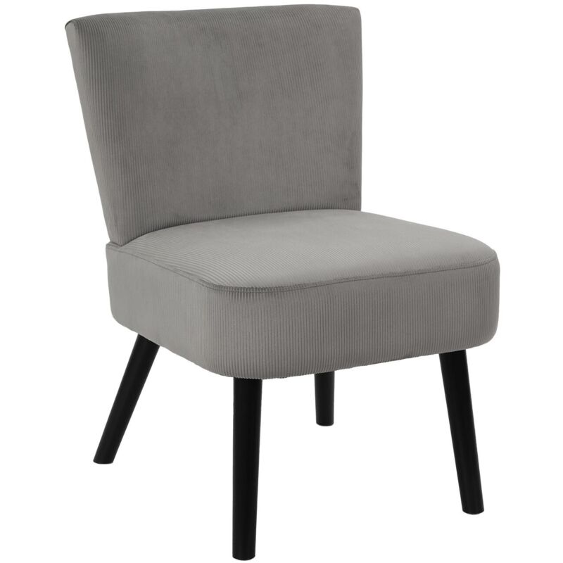 Mobilibrico - Fauteuil crapaud Giulia Gris - Home Deco Factory