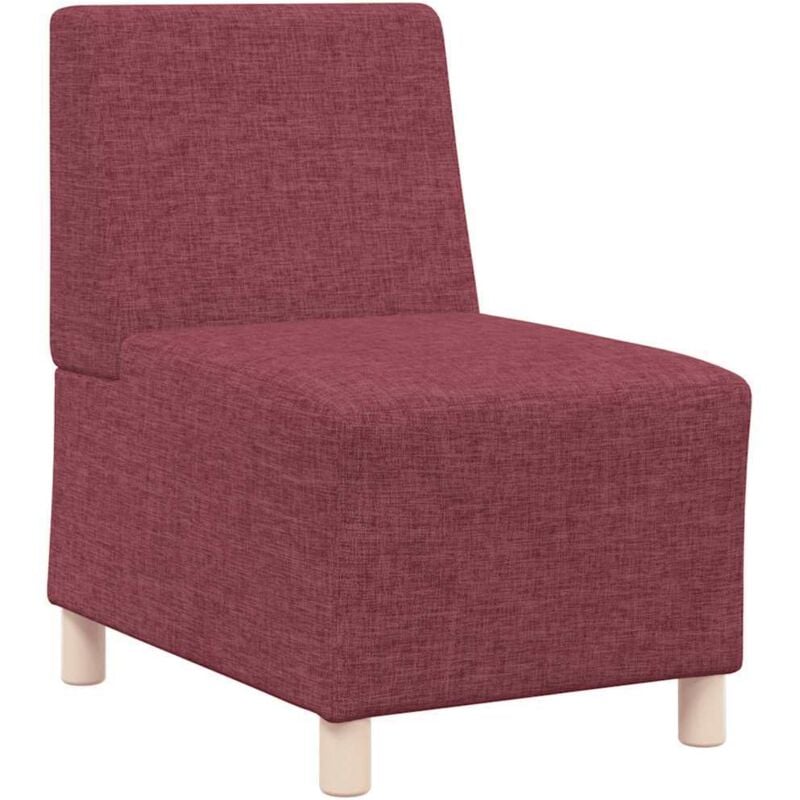 Vidaxl - Fauteuil rouge bordeaux 55 cm tissu