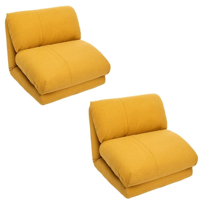 Lot De 2 Chauffeuse Marza Ocre Atmosphera