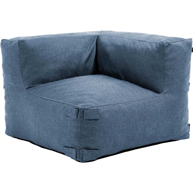 Oviala - Fauteuil d'angle pour canapé modulable bleu pacific - Mixi