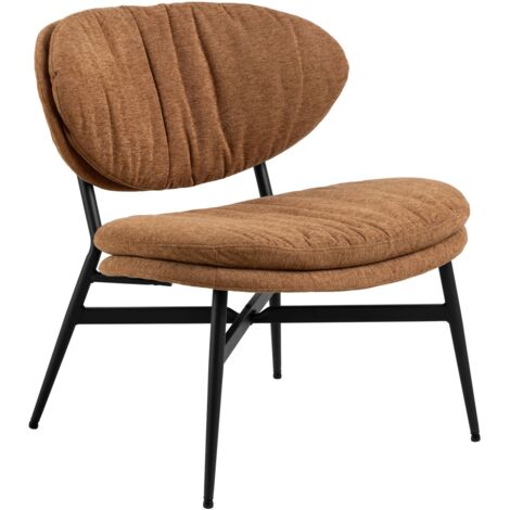 Fauteuil d'appoint confortable en tissu chenille TULUM