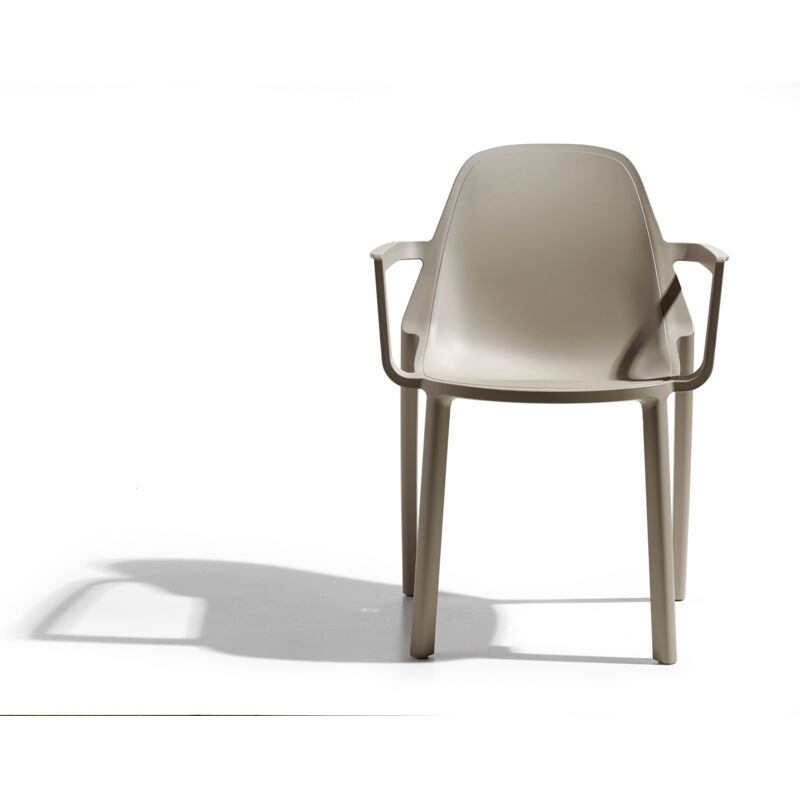 Scab Design - Fauteuil design, Fauteuil déco Piu Taupe en Plastique