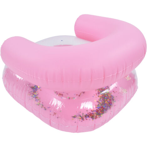 Fauteuil de bain gonflable bébé épais PVC pour apprentissage natation et siège de bain enfant