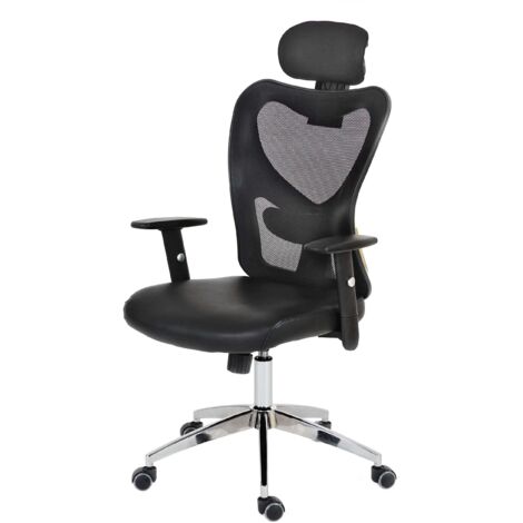Fauteuil de bureau américain Atlanta, similicuir, gris